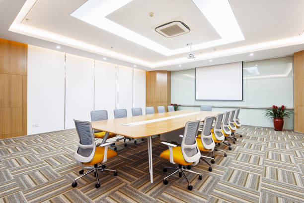 istock interior of modern meeting room 901404584