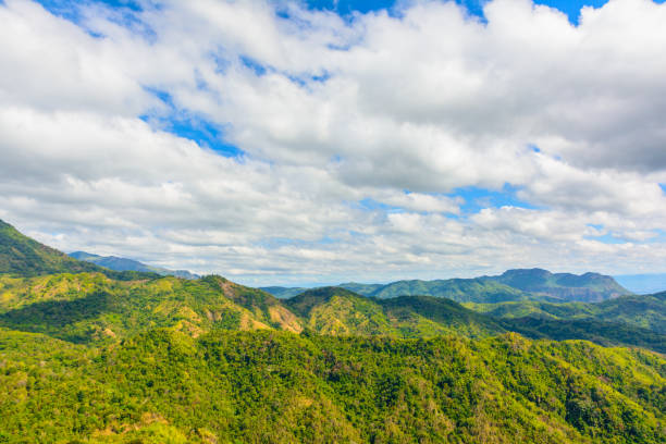 istock Countryside view with mountain and cloudy sky in Thailand 901413192