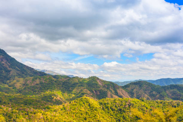 istock Countryside view with mountain and cloudy sky in Thailand 901413240