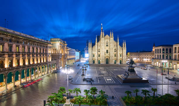 istock Milan Piazza Del Duomo at Sunrise, Italy 901428652