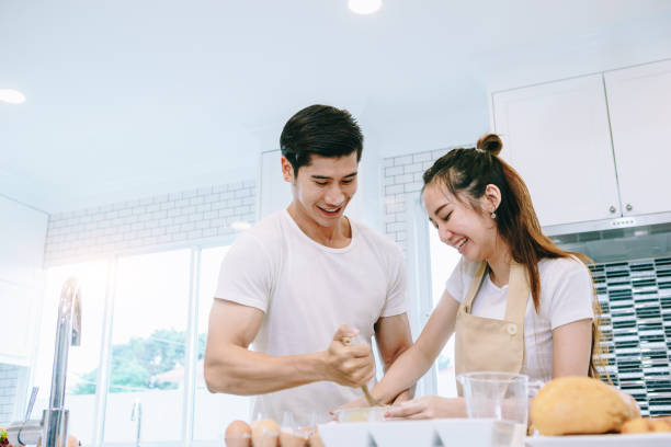 istock Couple in sweet home. 901431782