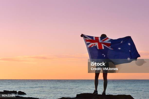 Australien Tag Flagge Stockfoto und mehr Bilder von Australien-Tag - Australien-Tag, Australische Flagge, Fotografie