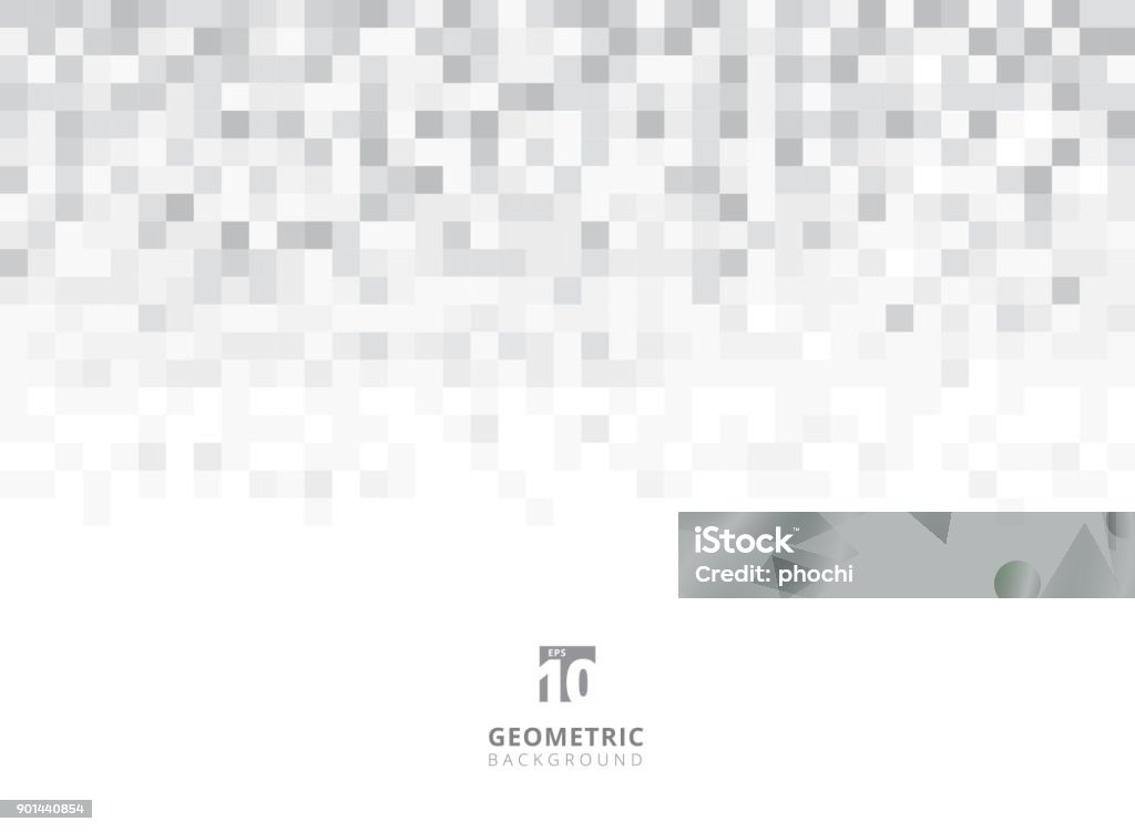 Abstract squares geometric gray and white background with copy space. Pixel, Grid, Mosaic. Abstract squares geometric gray and white background with copy space. Pixel, Grid, Mosaic. Vector illustration Pixelated stock vector