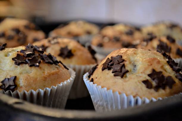 istock Vanilla cupcakes with chocolate crumbs 901441436