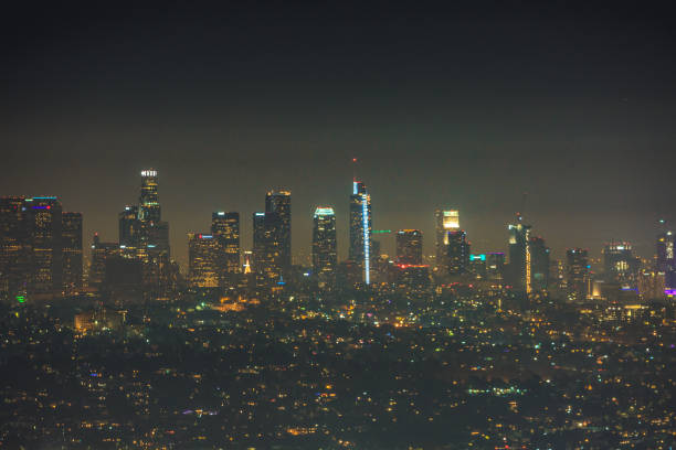 istock Los Angeles skyline at night 901445504