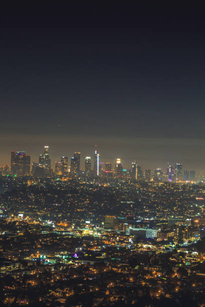 istock Los Angeles skyline at night 901445950
