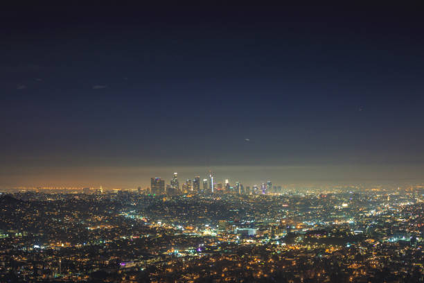 istock Los Angeles skyline at night 901448340