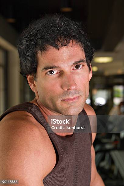 Portrait Of Man Exercising Stock Photo - Download Image Now - Adult, Adults Only, Beautiful People