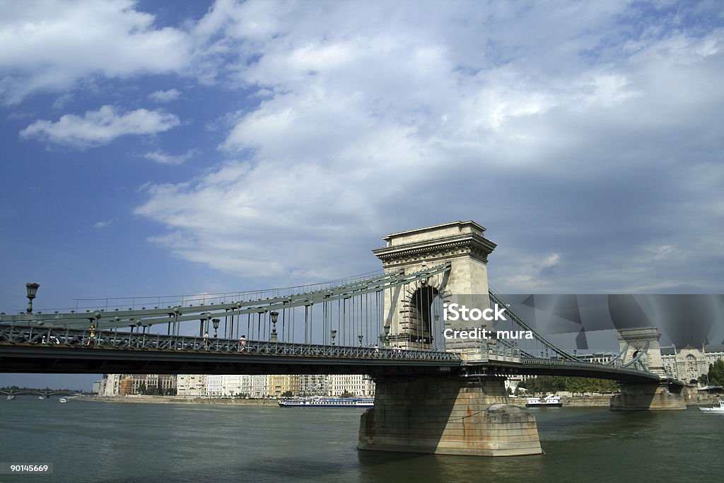 Pont à chaînes Széchenyi - Photo de Acier libre de droits