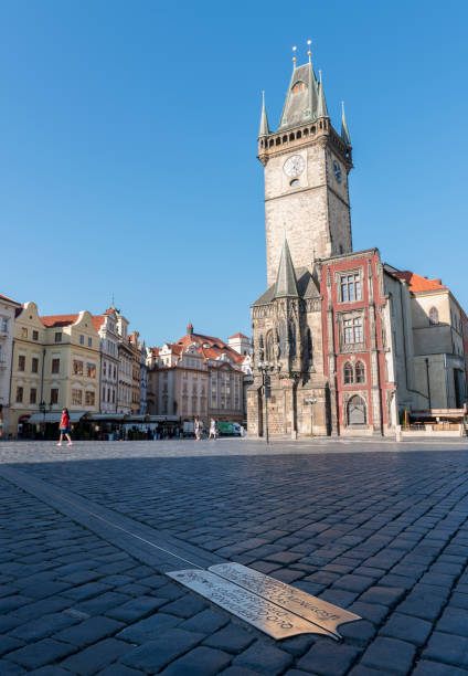 istock Prague Meridian at Old Town Square. Prague, Czech Republic. 901458002