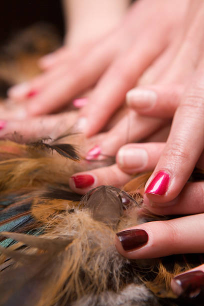 Pile of fingers stock photo