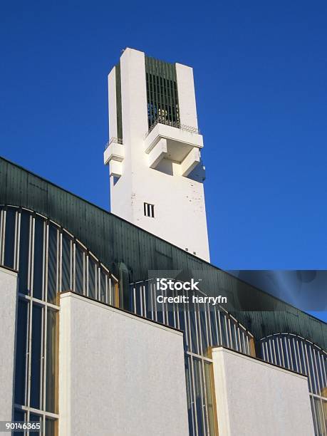 Foto de Igreja Por Alvar Aalto e mais fotos de stock de Arquitetura - Arquitetura, Azul, Branco