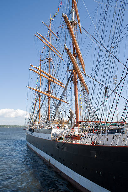 Large sailing ship stock photo