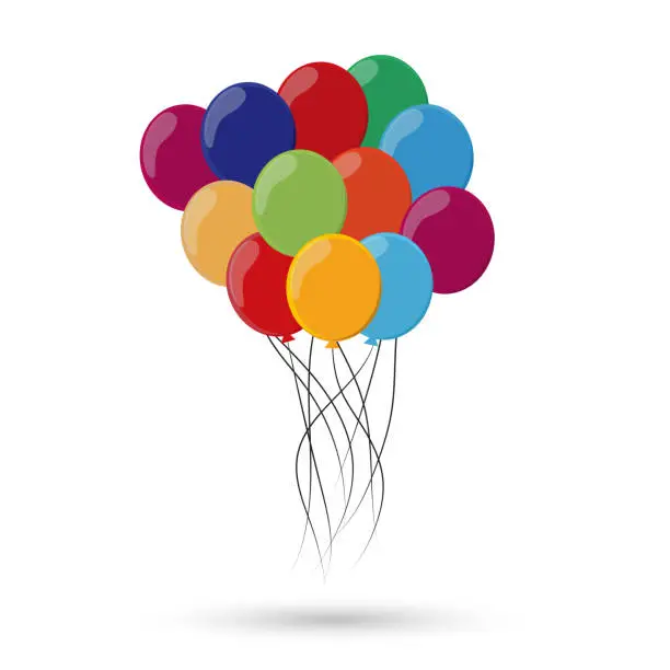 Vector illustration of Colorful balloons