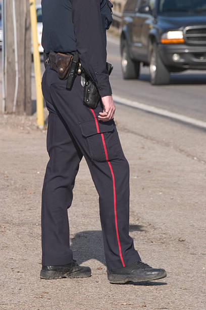 istock Police Officer Profile 90147361