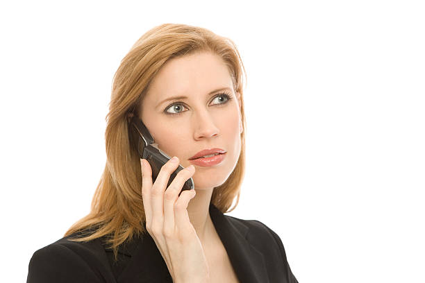 istock Businesswoman with cellular phone 90147775