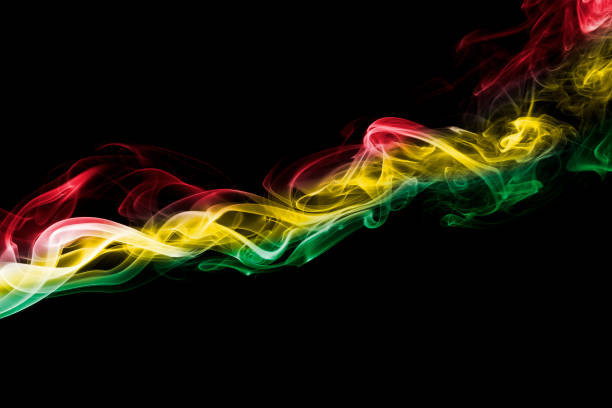 istock Ethiopia national smoke flag 901478712