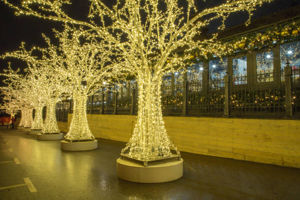 istock Christmas (New Year holidays) decoration in Moscow (at night), Russia 901482000