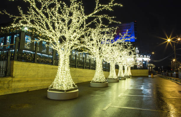 istock Christmas (New Year holidays) decoration in Moscow (at night), Russia 901482084
