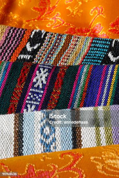 Tessuti Sikkim India - Fotografie stock e altre immagini di Composizione verticale - Composizione verticale, Cotone, Fatto a maglia