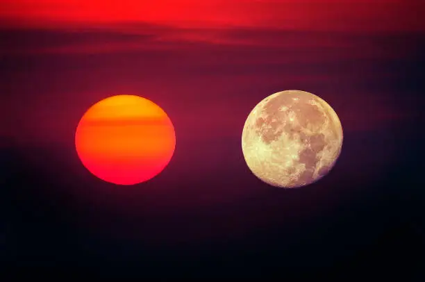 Photo of Sun and moon