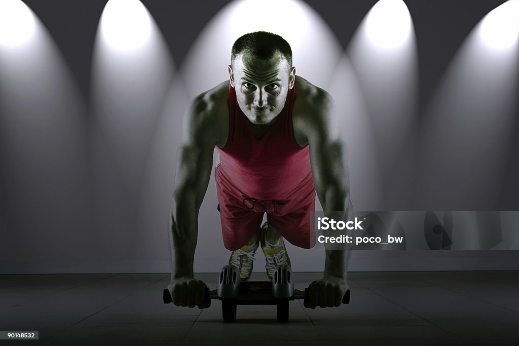 Treino de ginástica - Foto de stock de Academia de ginástica royalty-free