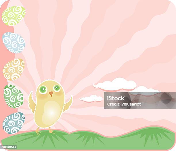 Пасха Chick — стоковая векторная графика и другие изображения на тему Без людей - Без людей, Весна, Весёлый