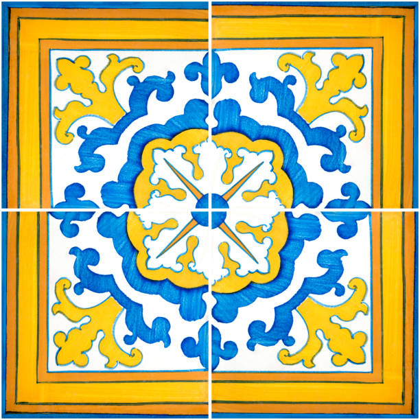 istock Traditional Portuguese glazed tiles 901488972