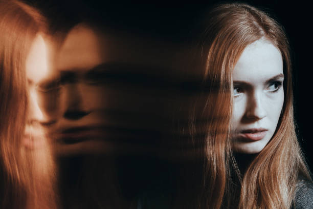 istock Young girl with personality disorder 901489252