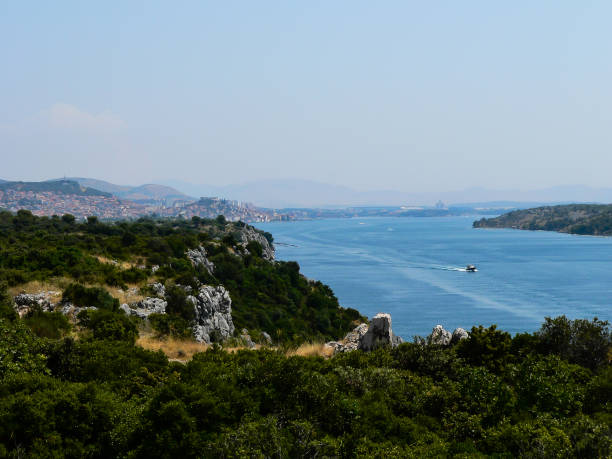 istock Beautiful croatian hrvatian beach coast line 901489468