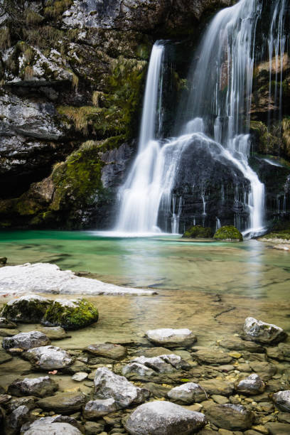 istock Beautiful Waterfall Virje in long exposure, Slovenia 901492156