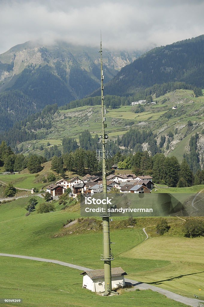 Antenna Polo in the Mountains - Foto stock royalty-free di Albero