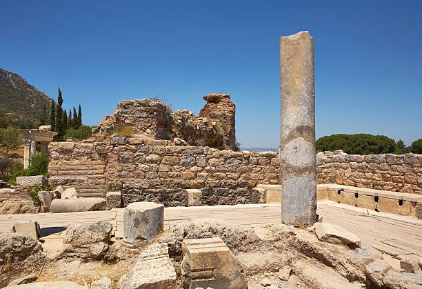 エフェソス - toilet public restroom ephesus history ストックフォトと画像