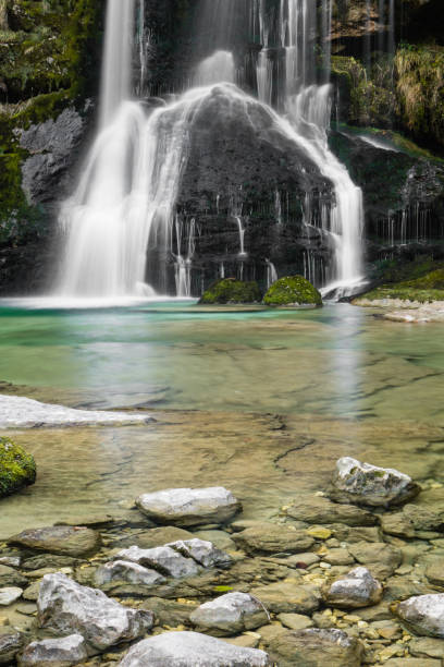 istock Beautiful Waterfall Virje in long exposure, Slovenia 901493908