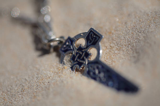 istock Cross and the Sand 90149429