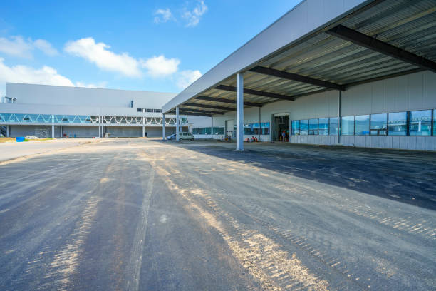 istock Modern factory building warehouse 901494364