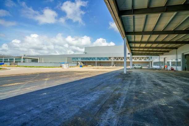 istock Modern factory building warehouse 901497056