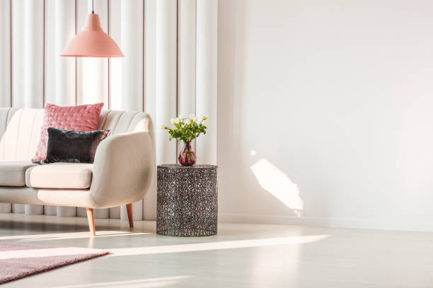 istock Living room with beige sofa 901497326