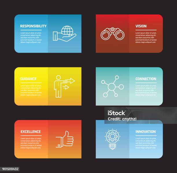 Core Values Html Template Core Values Infographic Design Template Stock Illustration - Download ...