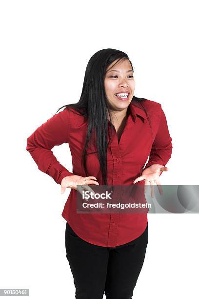 Mujer Mostrando Entusiasmo Foto de stock y más banco de imágenes de Adulto - Adulto, Alegre, Alegría