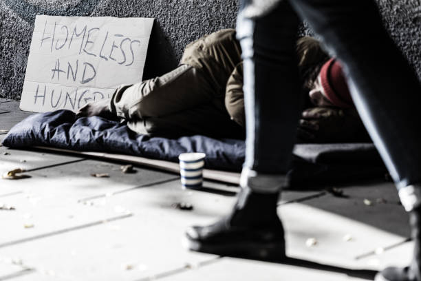 istock Street person in sleeping-bag 901506132