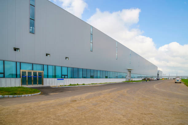 istock Modern factory building warehouse 901506522