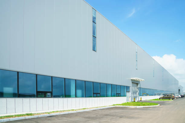 istock Modern factory building warehouse 901506546