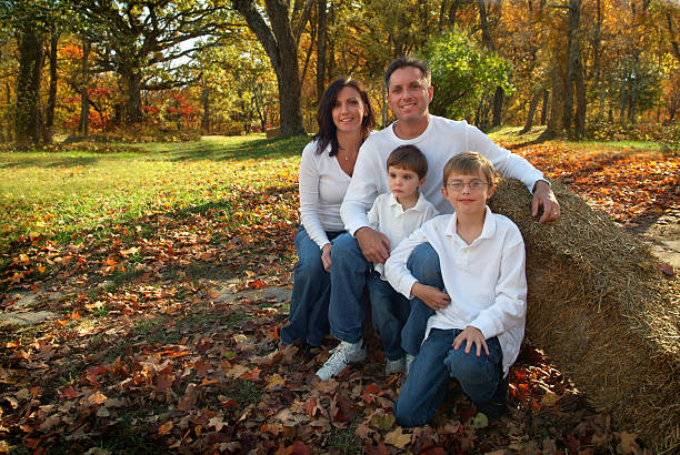 istock fall family portrait 90150678