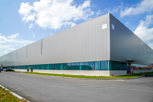 Modern factory building warehouse