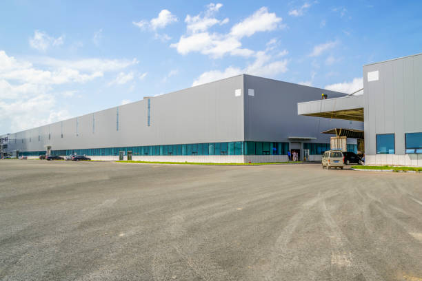 istock Modern factory building warehouse 901510480