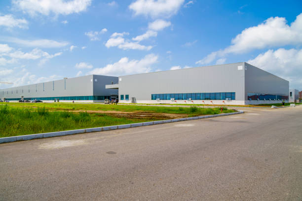 istock Modern factory building warehouse 901510484