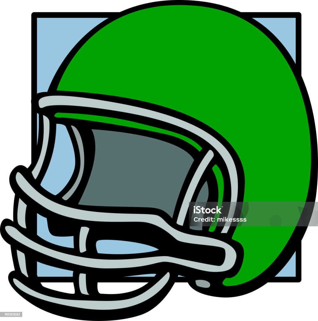 casco da calcio - Illustrazione stock royalty-free di Elmetto da cantiere