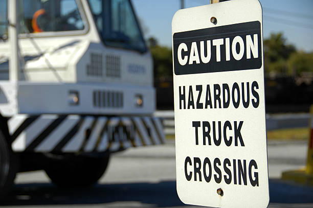 istock Hazardous Truck Crossing 90151294