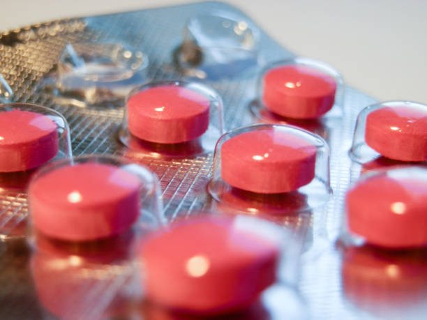 istock Pack of pink pill drugs 2 eaten 901518000
